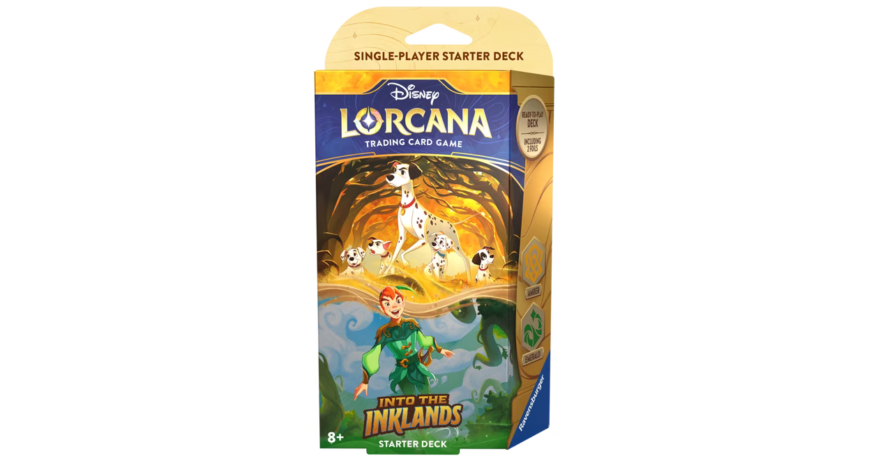 Disney Lorcana Trading Card Game: Into the Inklands Chapter 3 Amber and Emerald Starter Deck