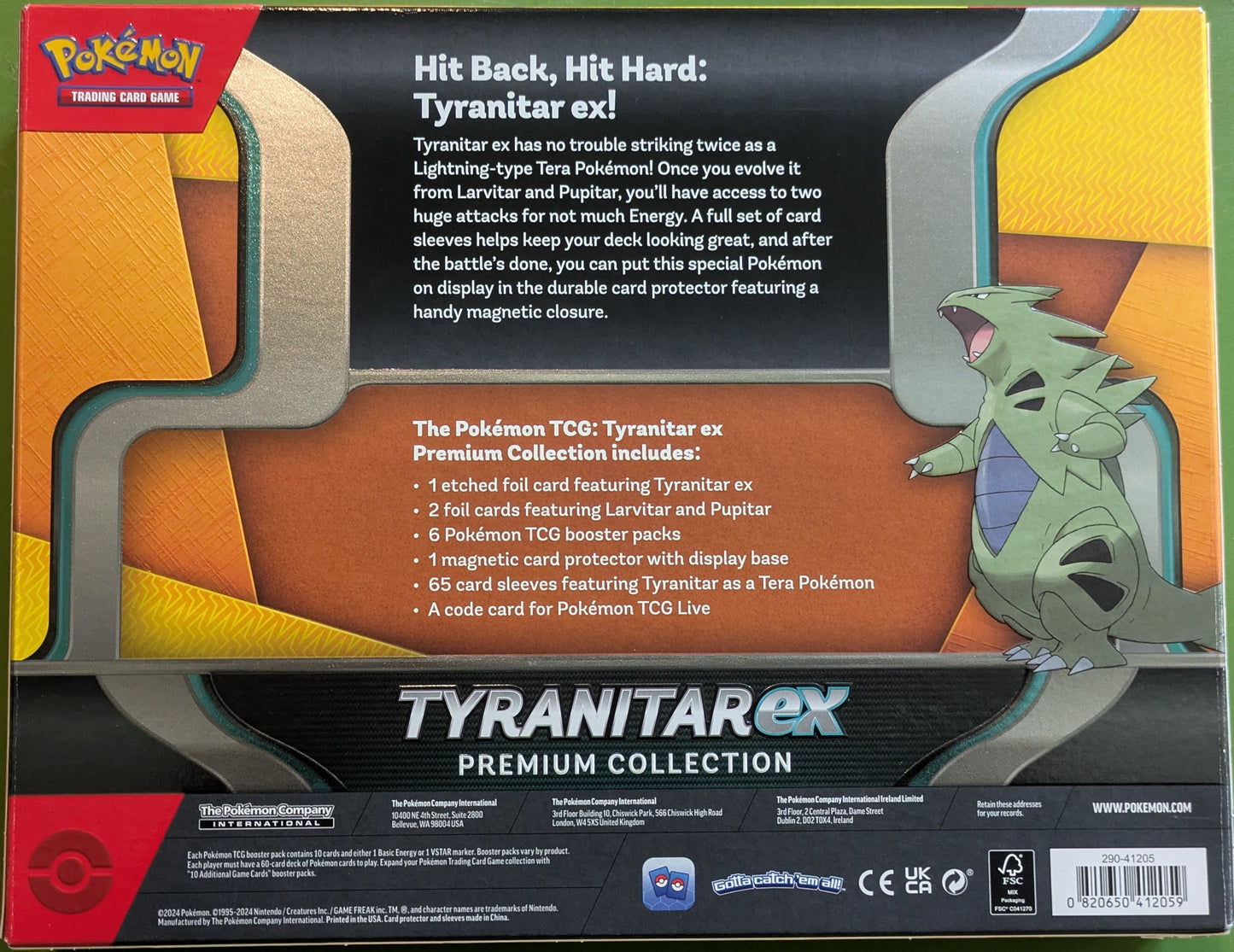 Pokémon TCG Tyranitar EX Premium Collection Promo Booster Box