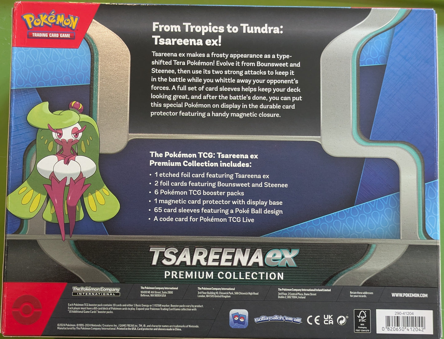 Pokémon TCG Tsareena EX Premium Collection Promo Booster Box