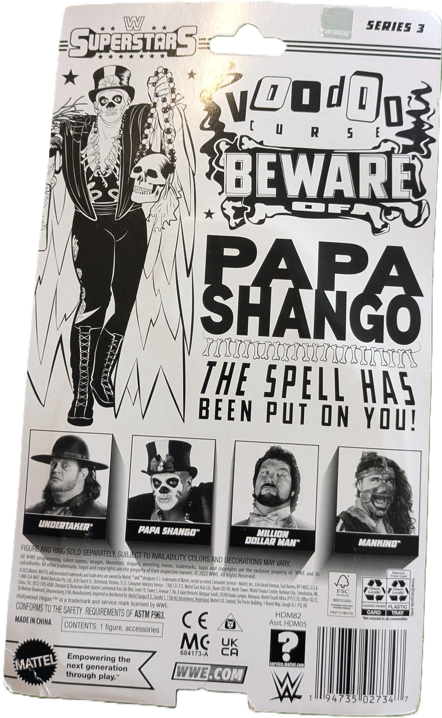 World Wrestling Entertainment Papa Shango Action Figure