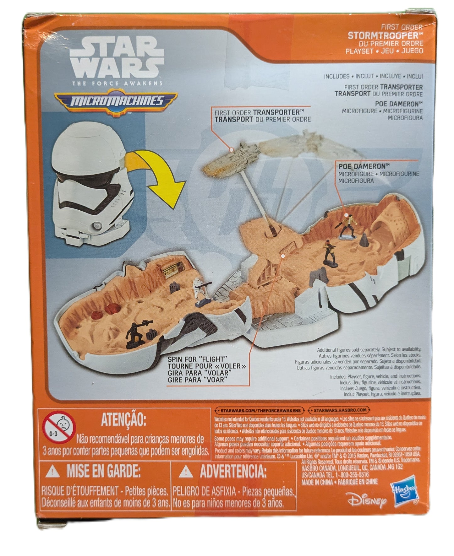 Star Wars The Force Awakens Micromachine First Order Stormtrooper Playset