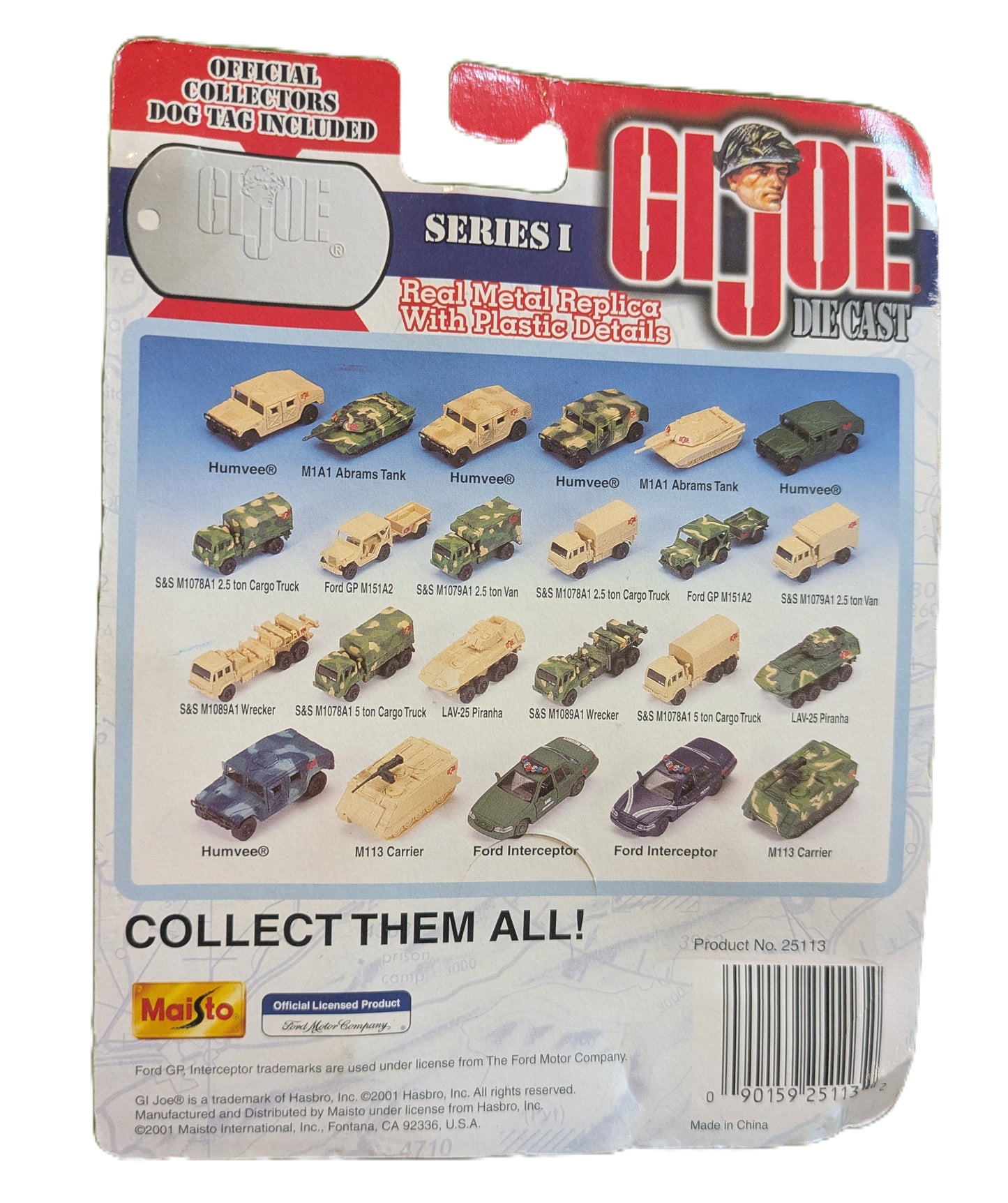 G.I. Joe Die Cast Series 1 Ford Interceptor