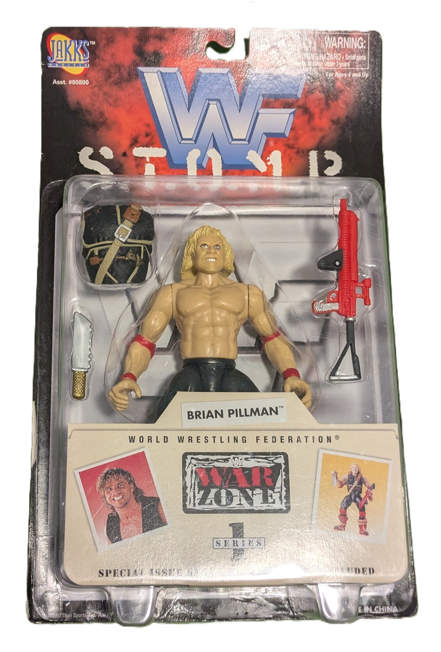 WWF Stomp WarZone Brian Pillman Figure