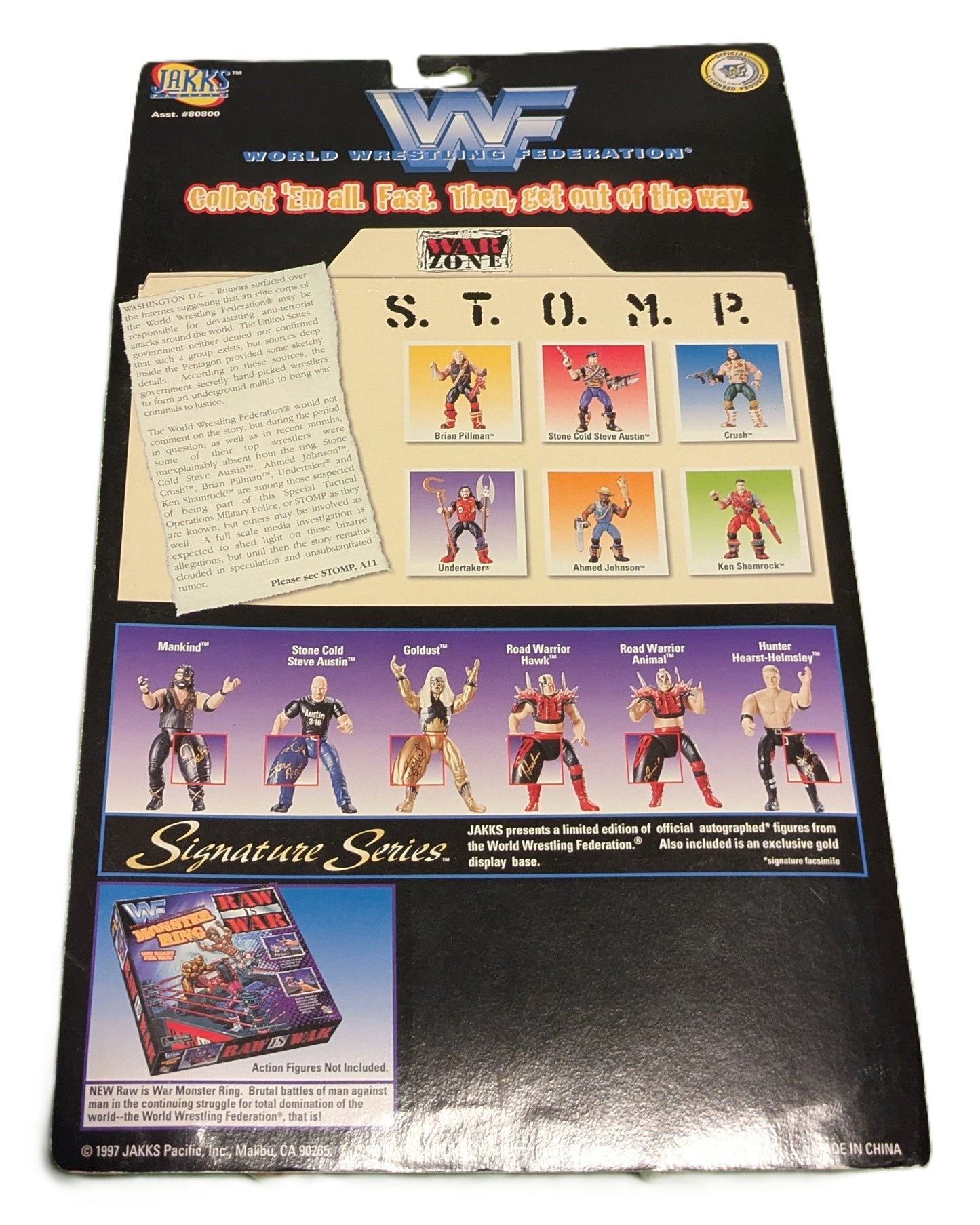 WWF Stomp WarZone Brian Pillman Figure