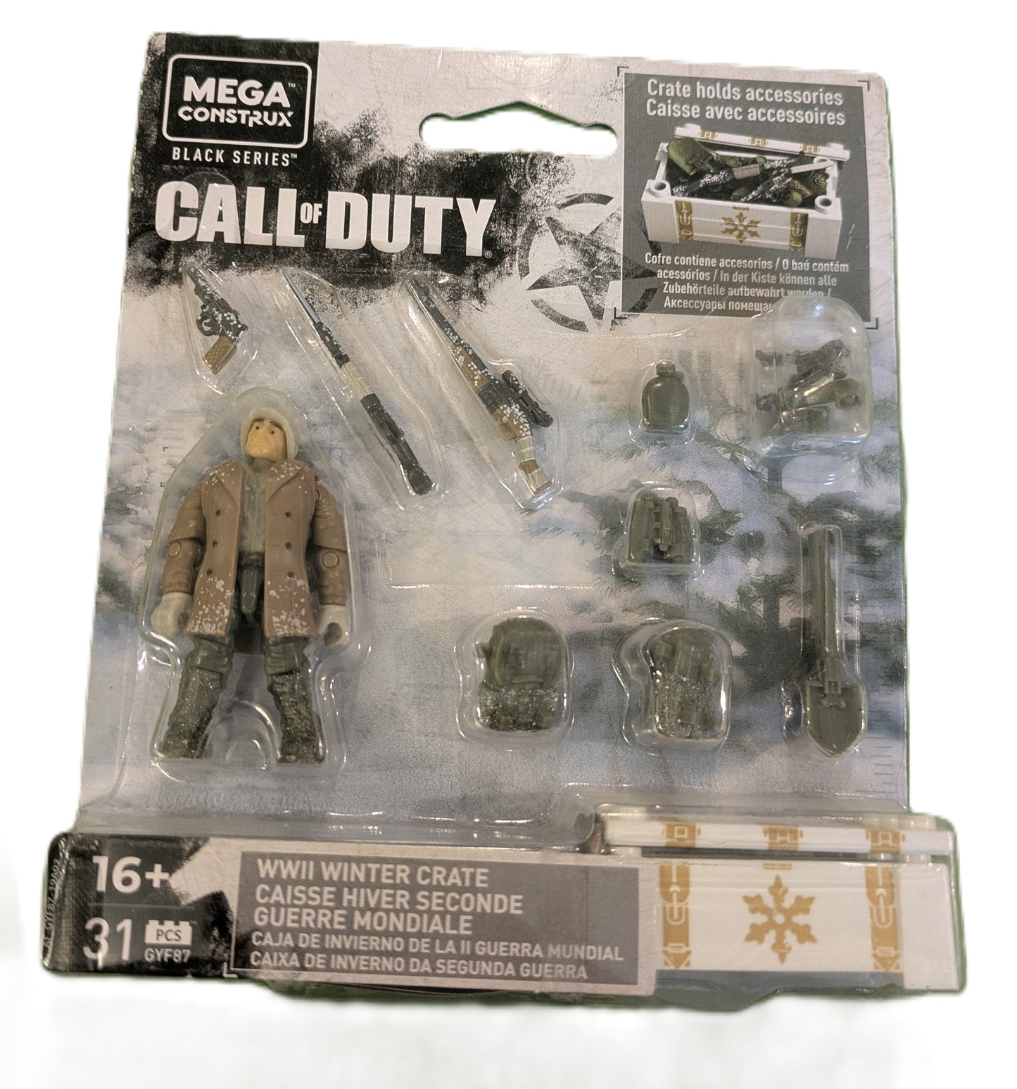 Mega Construx Call of Duty Black Series 31 Pcs WWII Winter Crate Set