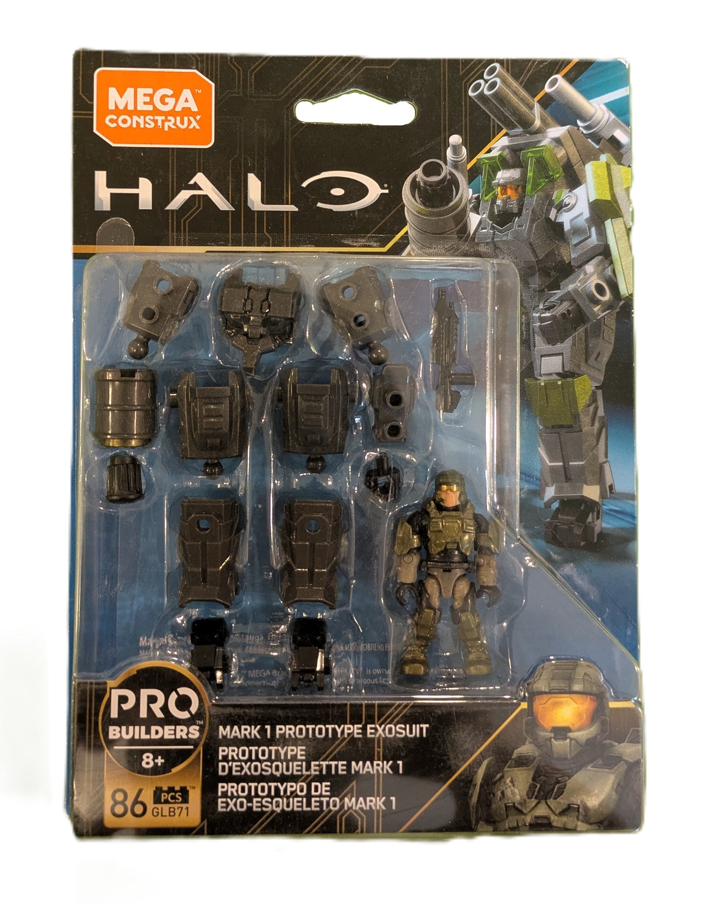 Mega Construx Halo Mark 1 Prototype Exosuit 86 Pcs Pro Builders Set