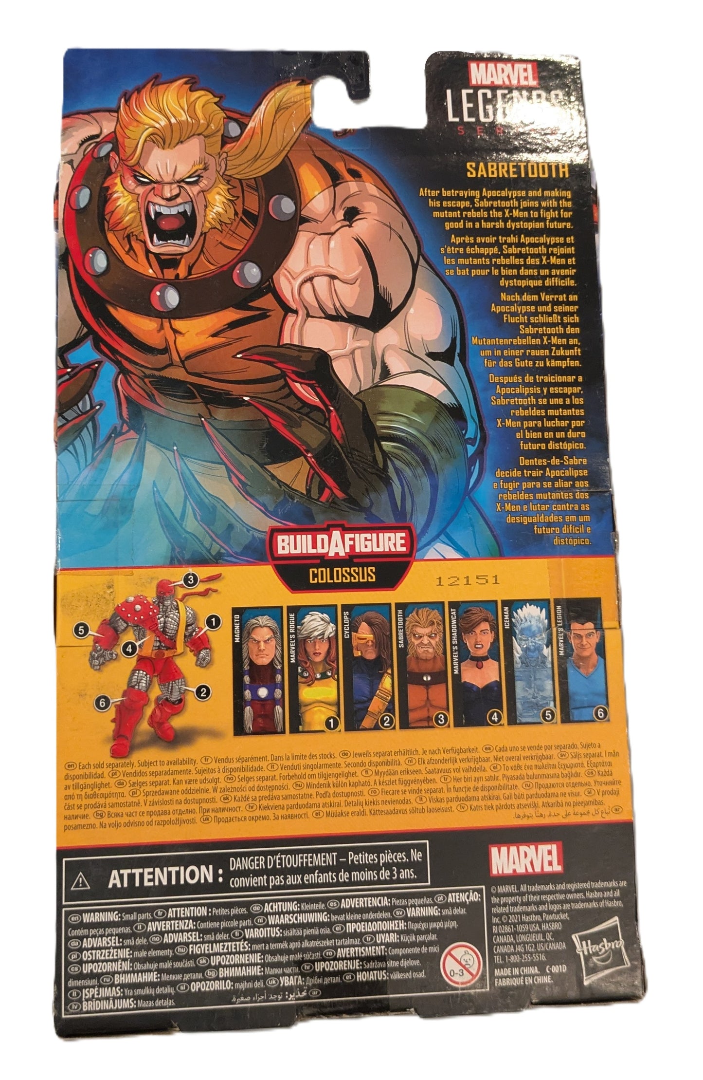Marvel Legends Series X-Men Sabretooth Action Figure