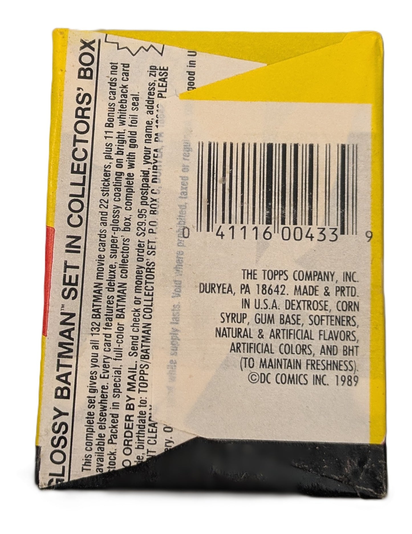 DC Comics Batman Trading Cards Wax Pack