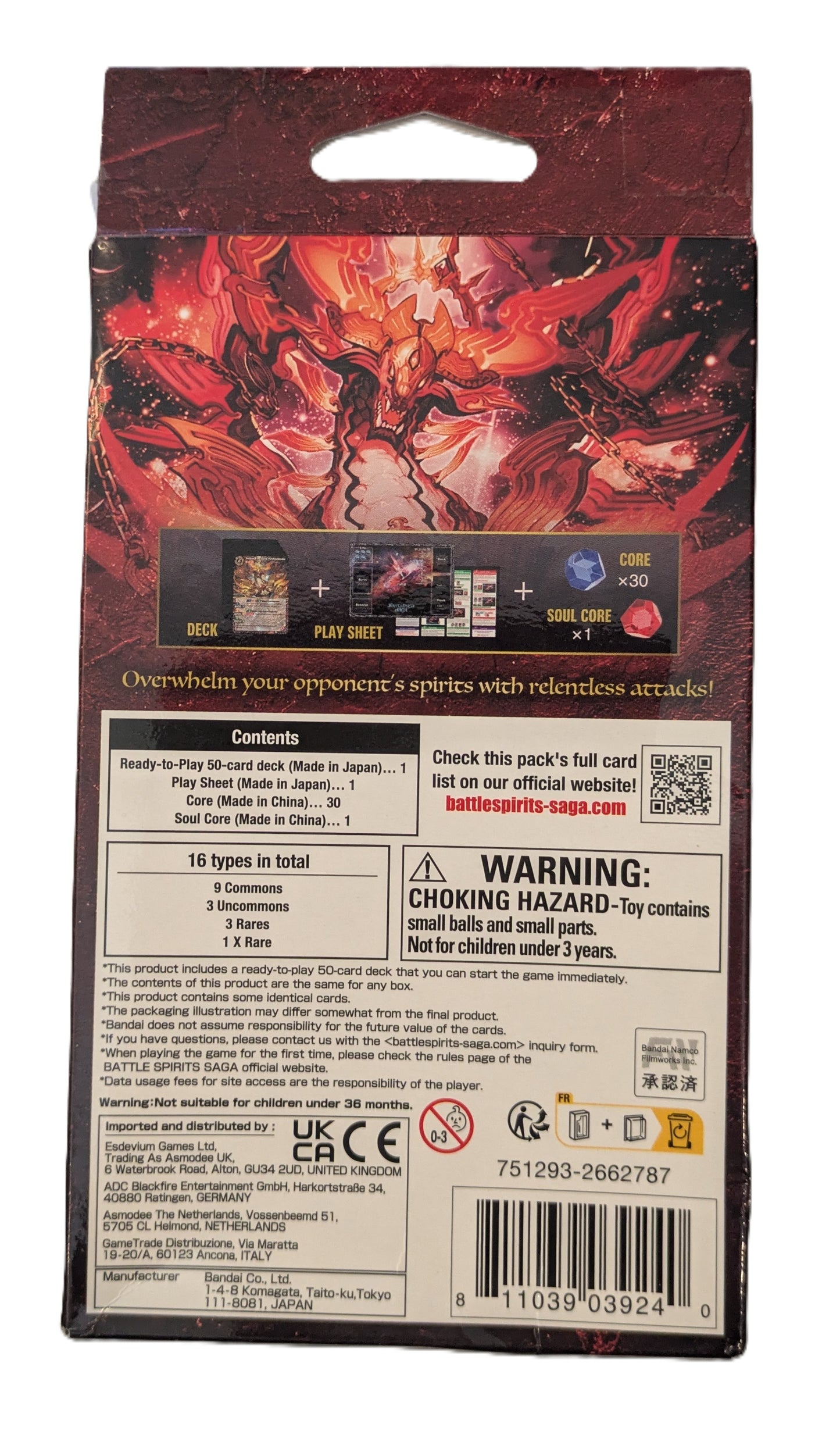 Bandai Battle Star Saga Dragon Onslaught Starter Deck