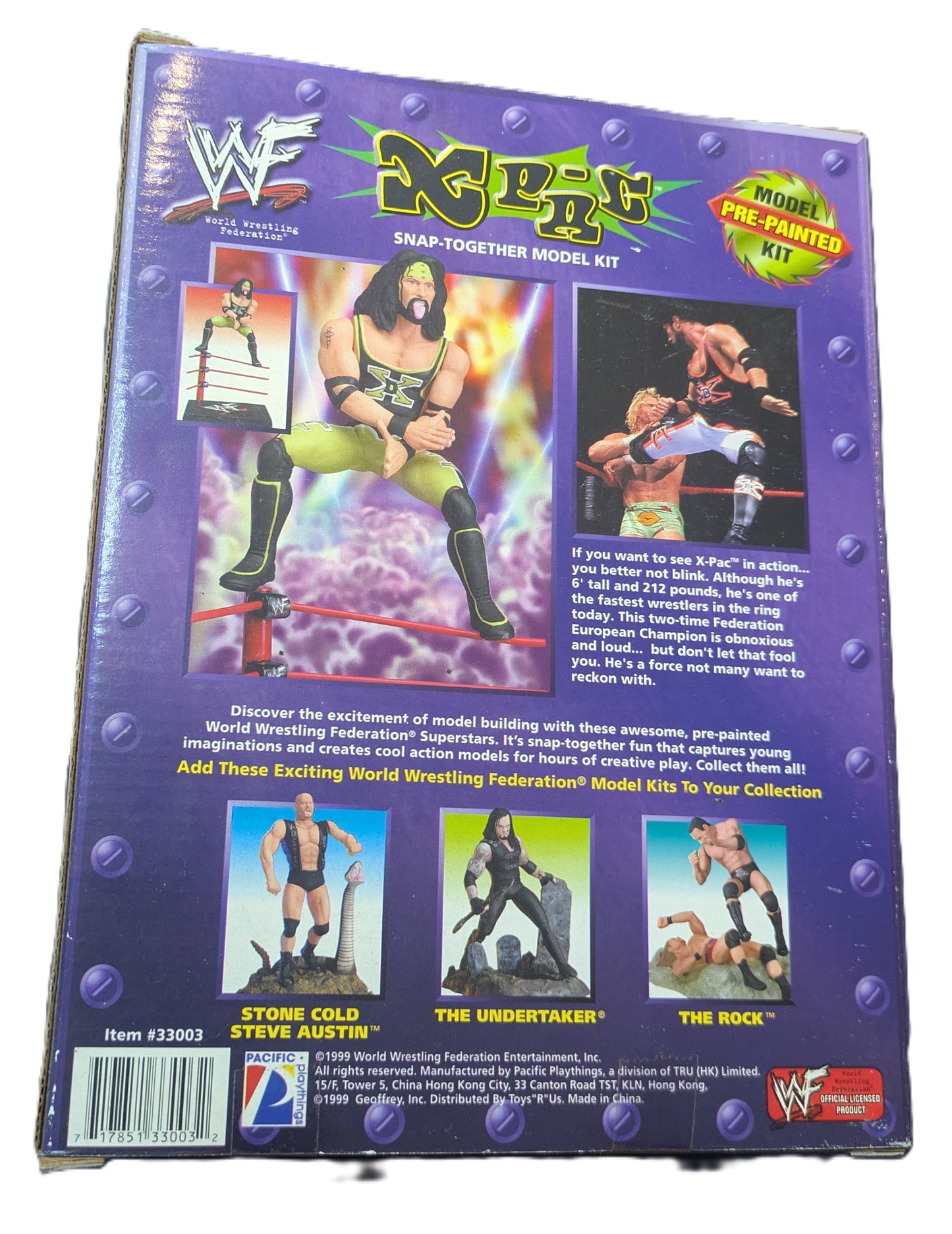 WWF X-Pac Pre-Painted Model Kit