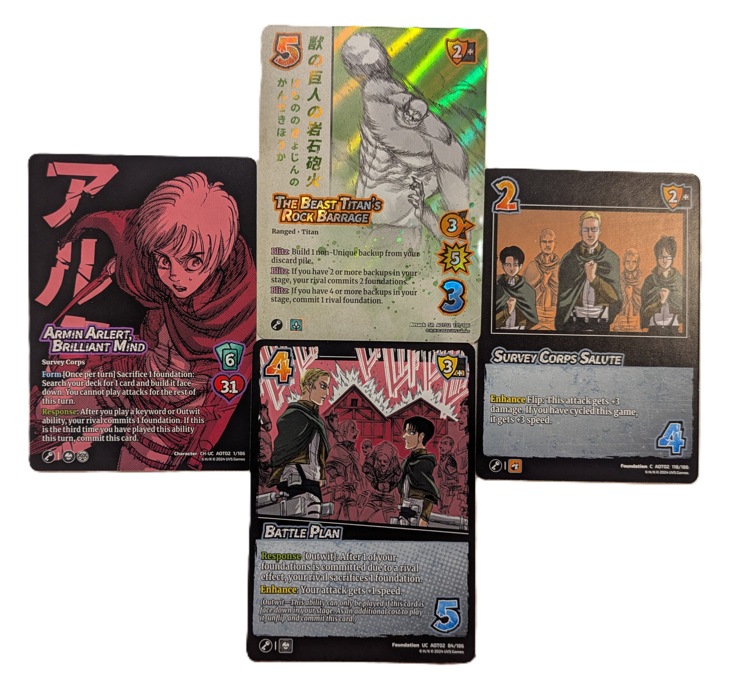 Attack on Titan Origins of Power Collectible Card Game Booster Pack