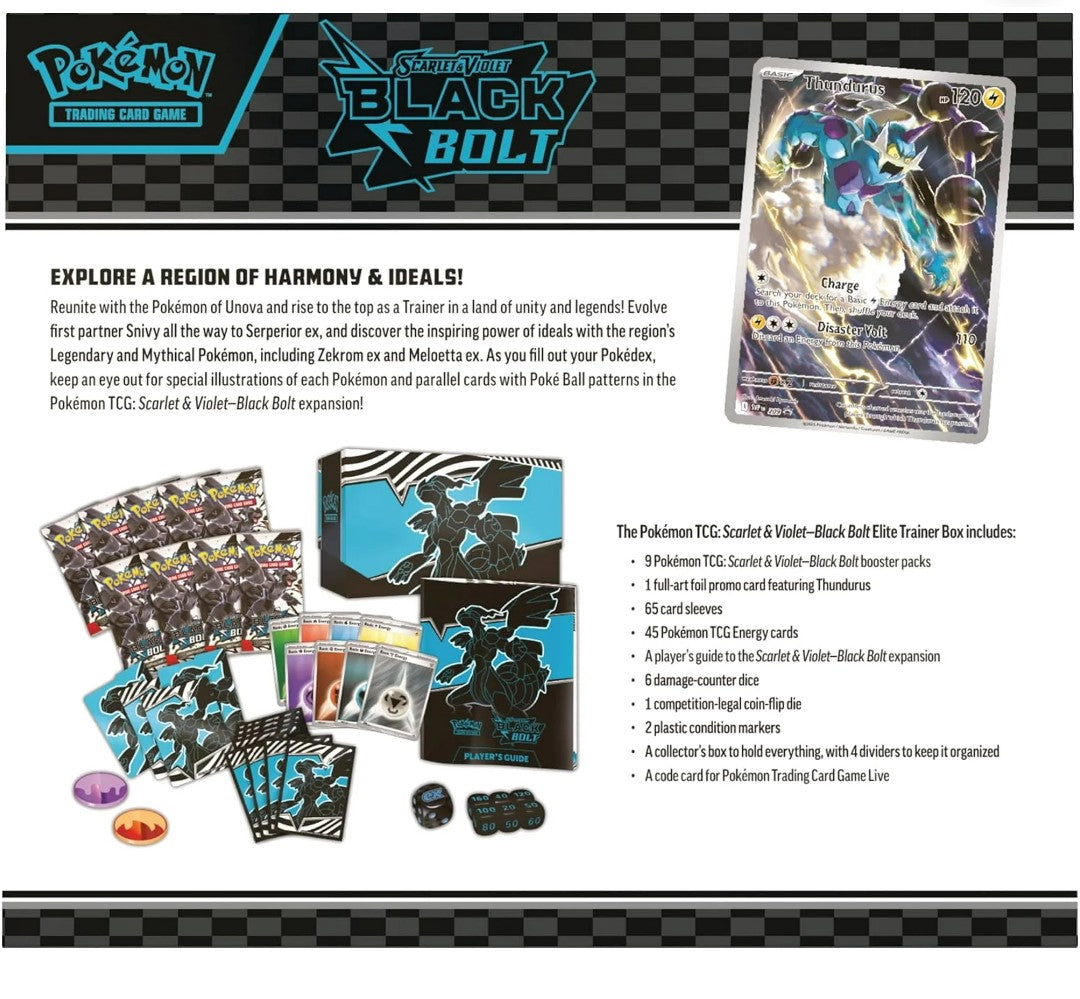 Pokémon TCG: Scarlet & Violet-Black Bolt Elite Trainer Box