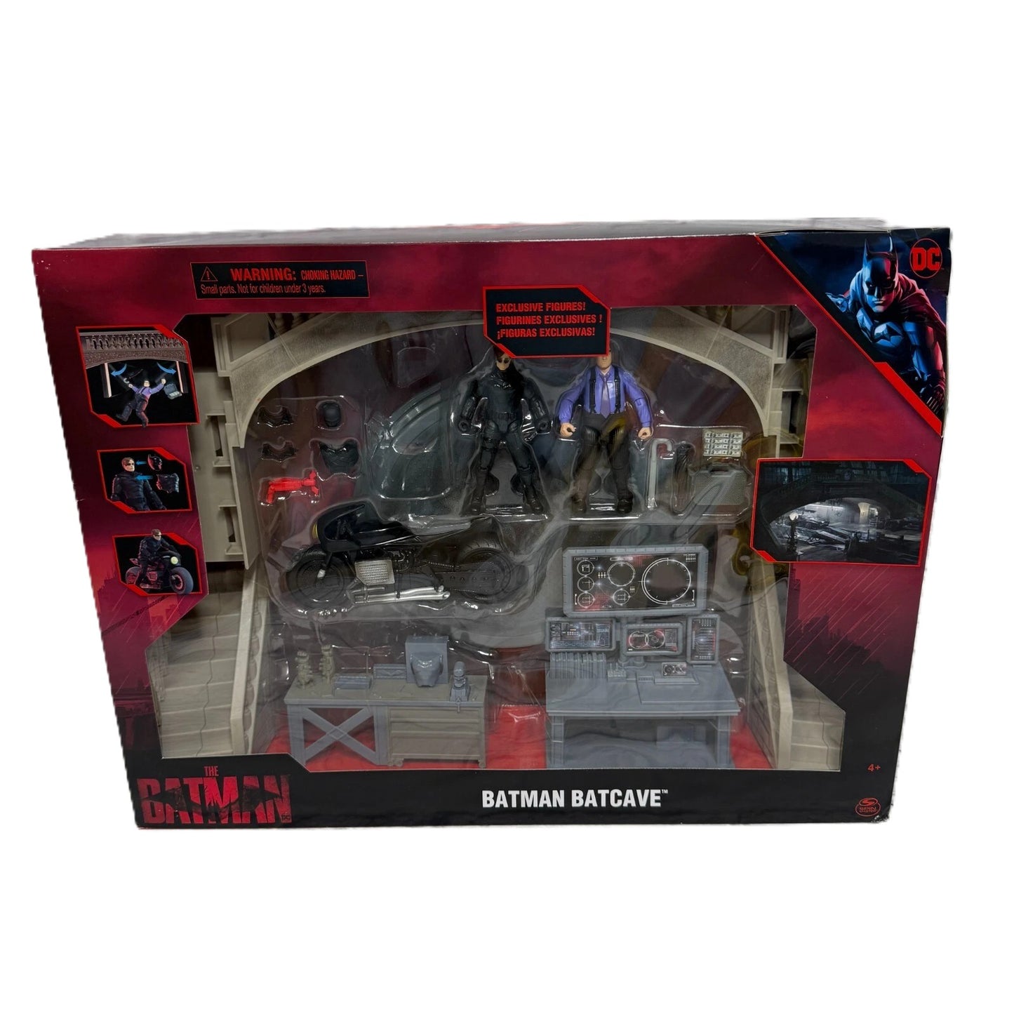 DC Comics The Batman Batcave with Exclusive Batman and Penguin Action Play Set