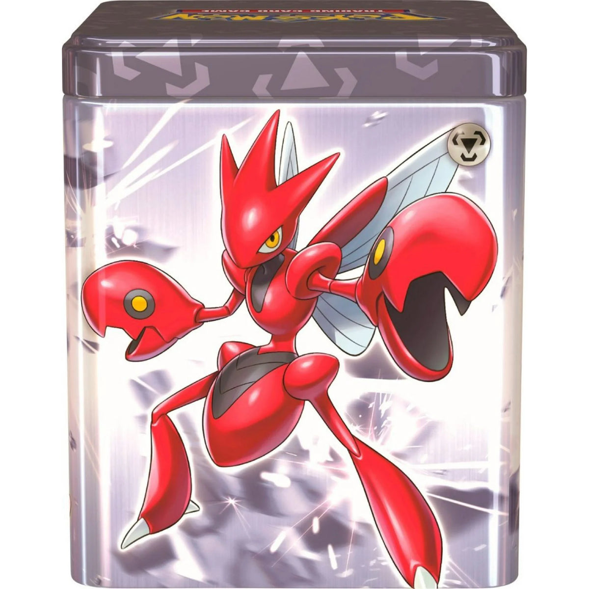 The Infamous Razzle Stack Pokémon Trading Card Game: Stack 'Em High! Tin: Metal – Infamous Collection
