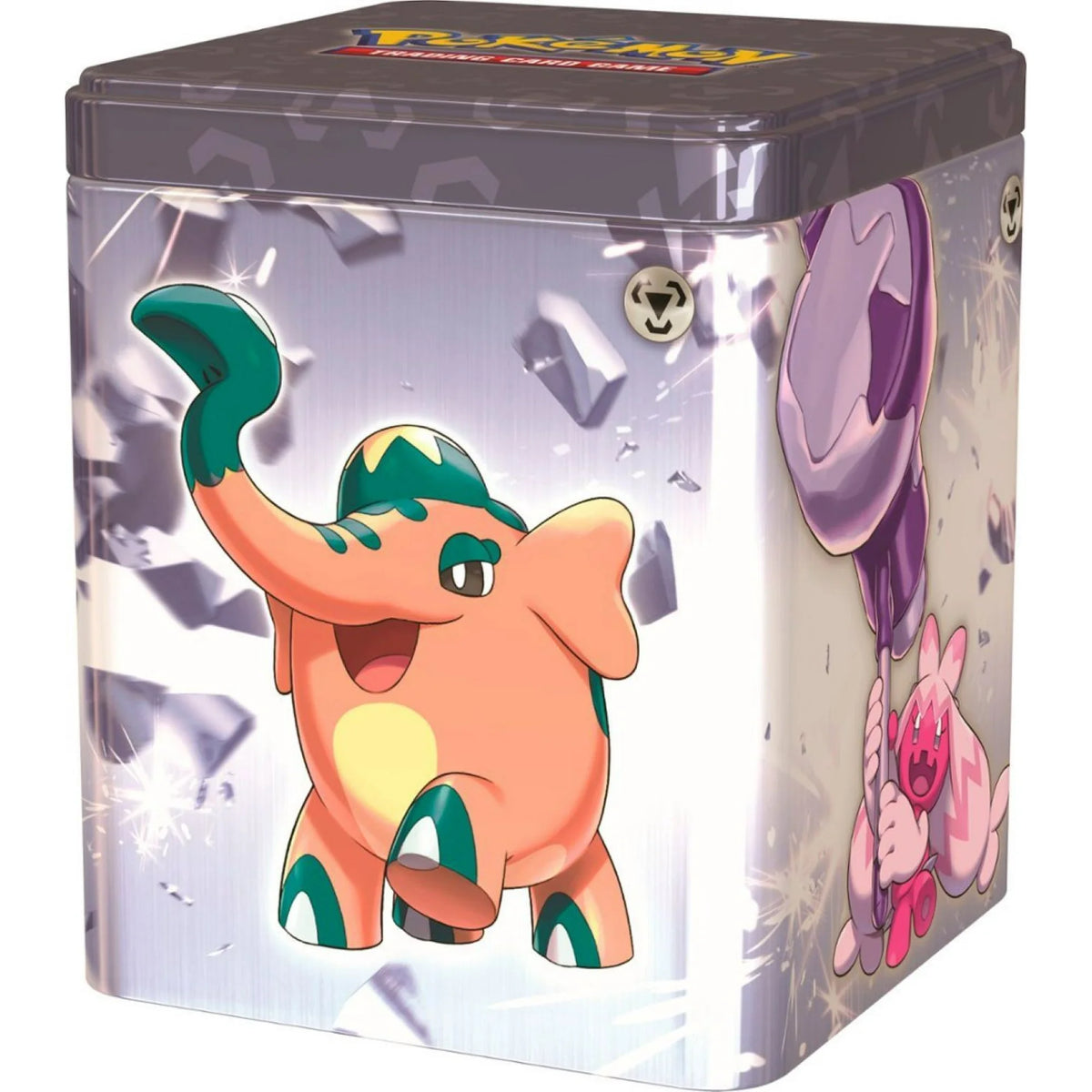 The Infamous Razzle Stack Pokémon Trading Card Game: Stack 'Em High! Tin: Metal – Infamous Collection