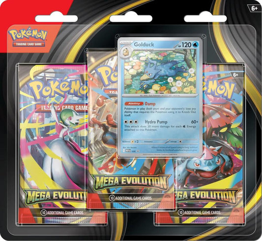 Pokémon Trading Card Game: Mega Evolution 3 Pack Blister (Golduck)