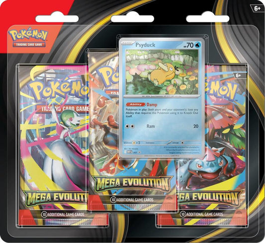 Pokémon Trading Card Game: Mega Evolution 3 Pack Blister (Psyduck)