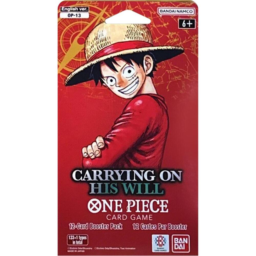 One Piece Trading Card Game: Carrying On His Will Sleeved Booster Pack - Carrying On His Will (OP13)