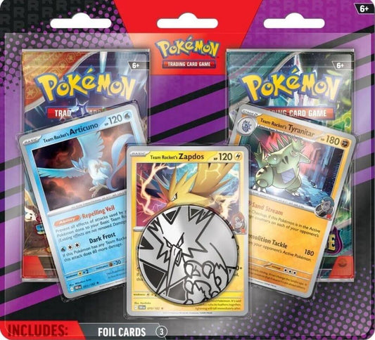 Pokémon Trading Card Game: 2-Pack Blister Pack (Team Rocket's Articuno, Zapdos & Tyranitar)