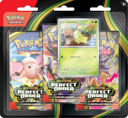 Pokémon Trading Card Game: Perfect Order 3 Pack Blister (Chikorita)