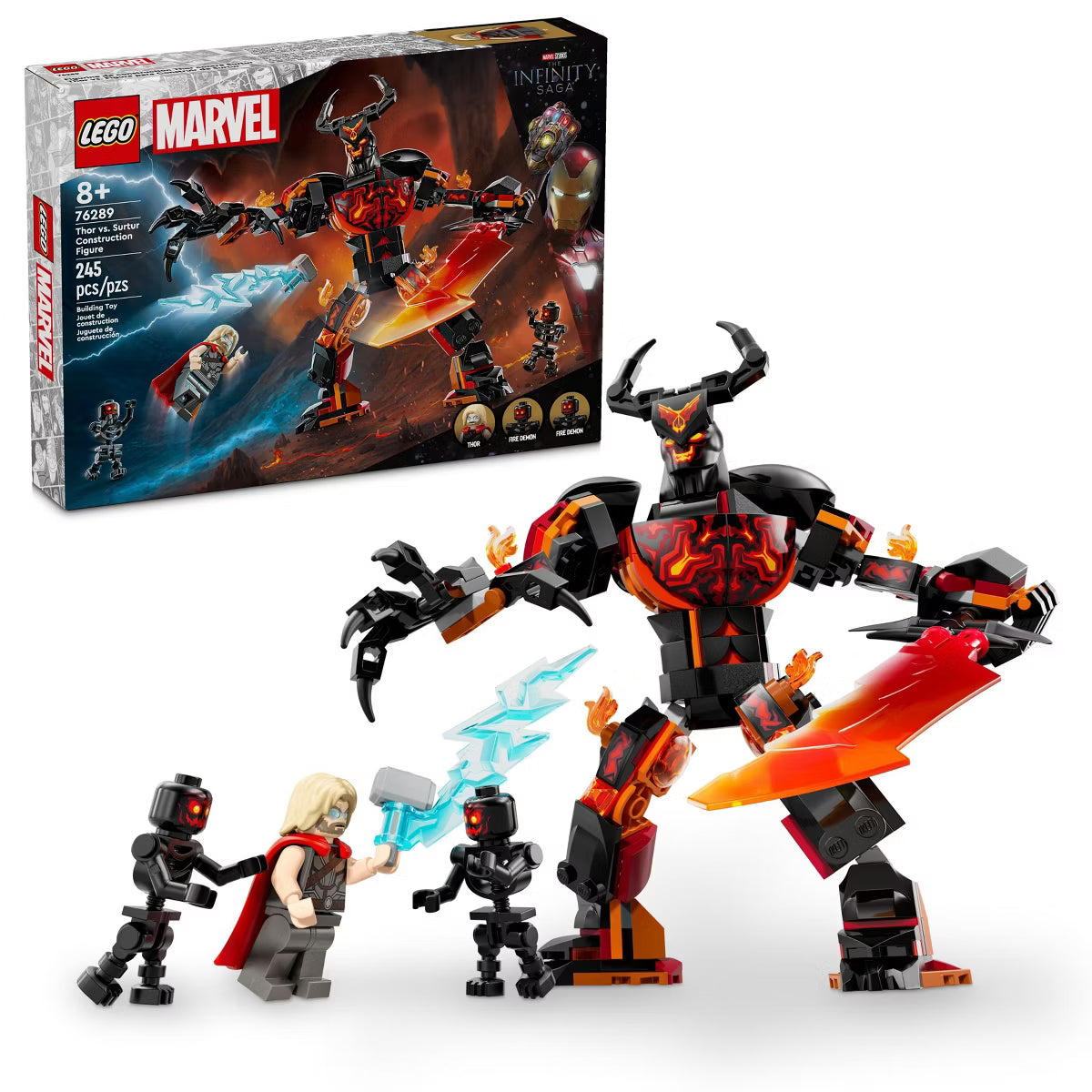LEGO Marvel Thor vs. Surtur Construction Figure Building Toy 76289 ...