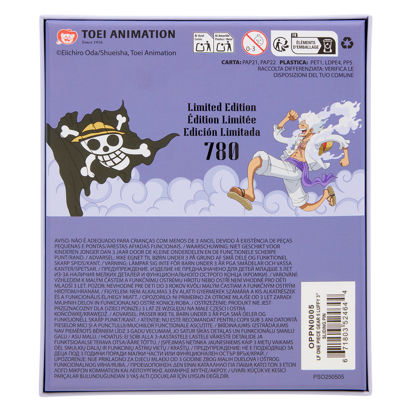 NYCC Limited Edition ONE PIECE GEAR 5 Luffy 3" Collector Box Sliding Pin