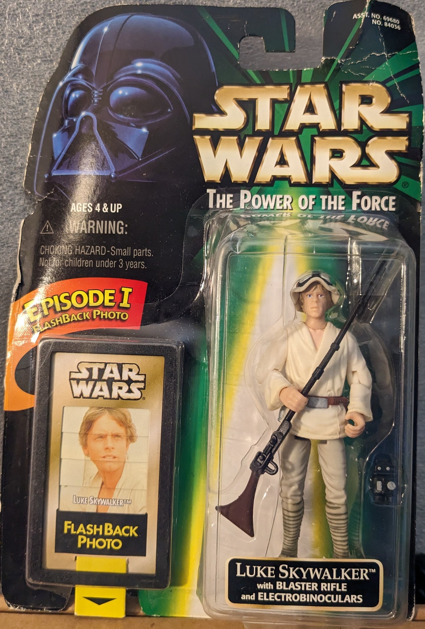 Star Wars The Power of the Force Luke Skywalker with Blaster Rifle and Electrobinoculars