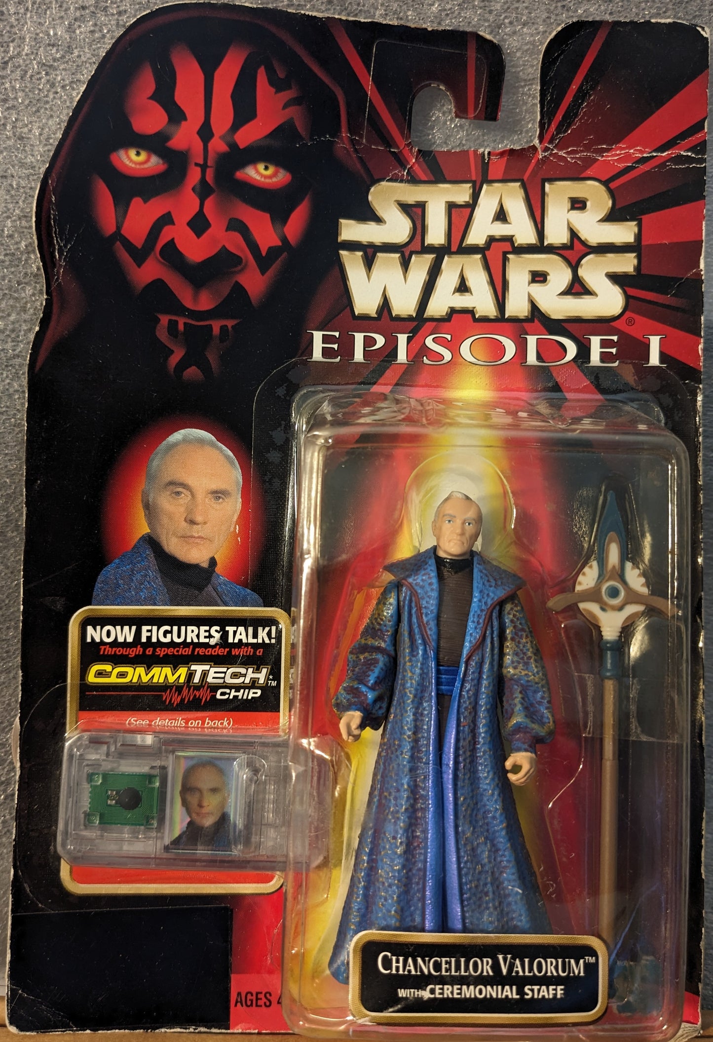 Star Wars Episode I Chancellor Valorum with Ceremonial Staff Comm Tech