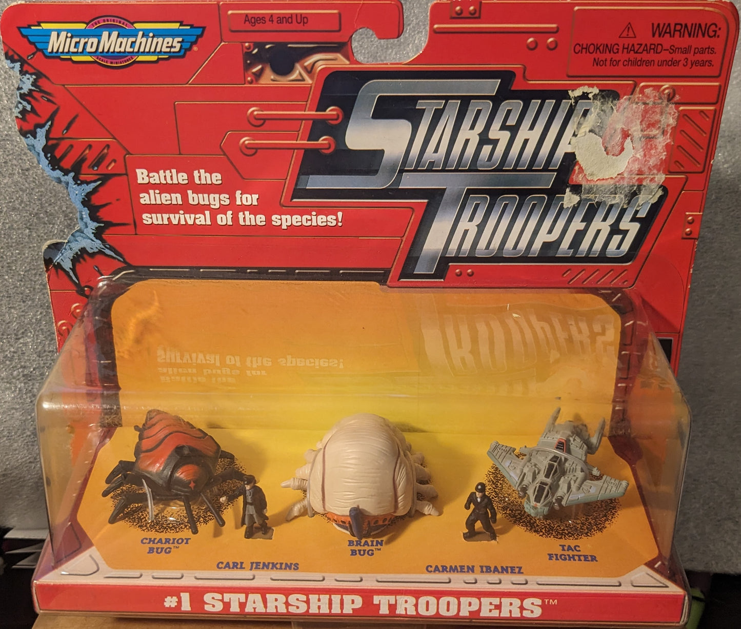 Micro Machines Starship Troopers The Movie Brain Bug Chariot Bug Tac Fighter Carmen Ibanez Carl Jenkins Collection 1