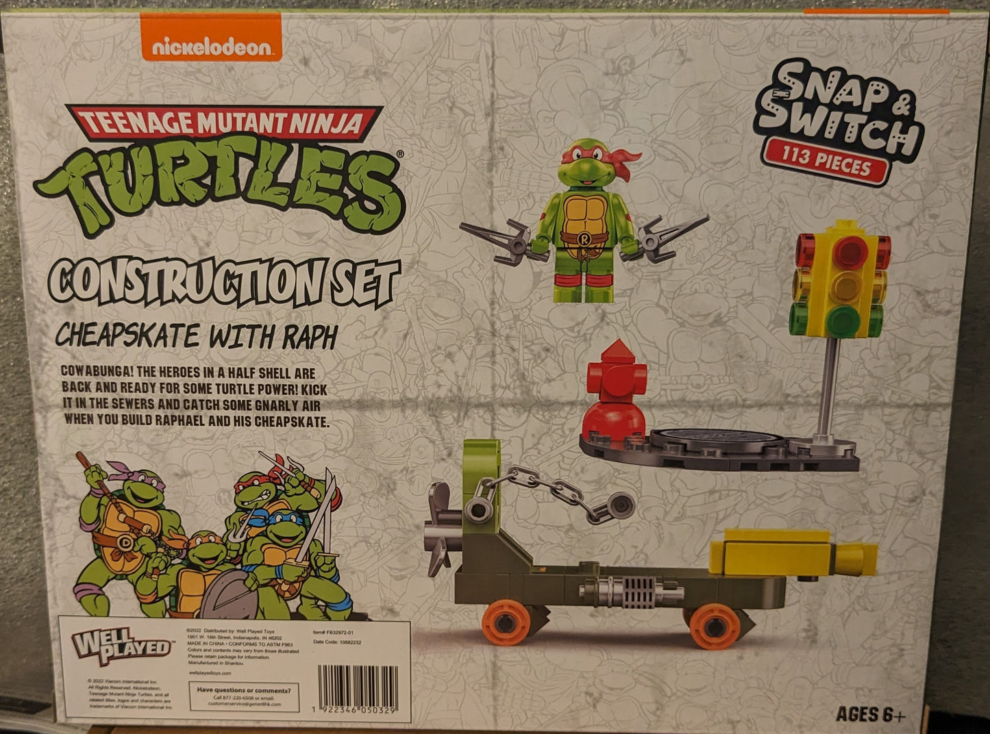 Teenage Mutant Ninja Turtles Cheapskate with Raph Construction Set