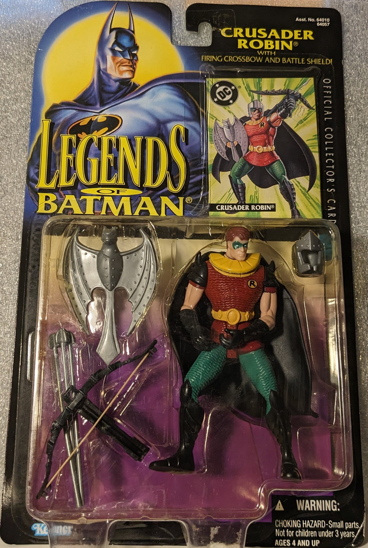 DC Comics Legends of Batman Crusader Robin with Firing Crossbow and Battle Shield!