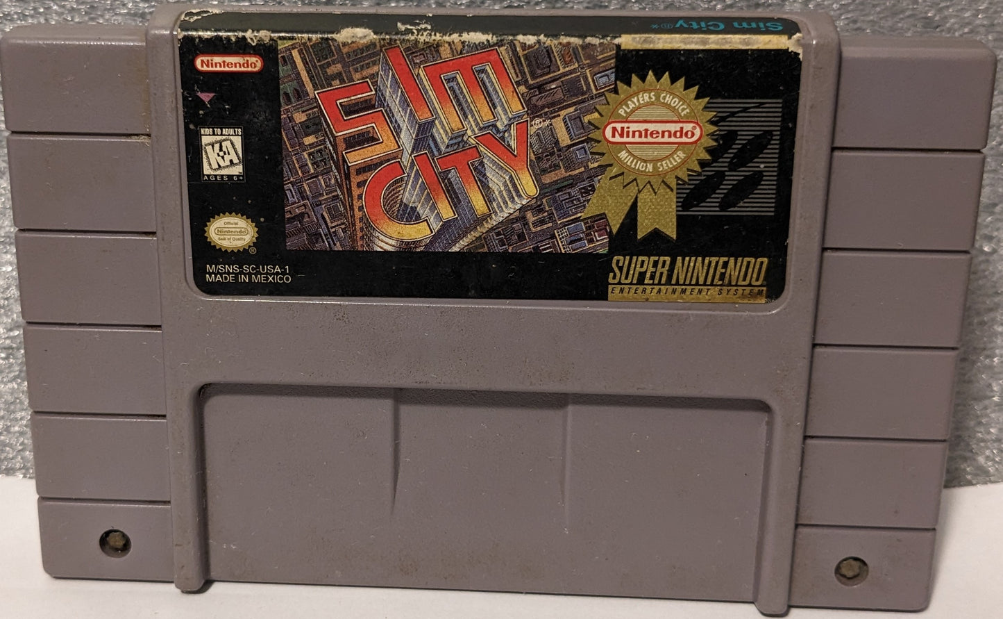 Super Nintendo Entertainment System Sim City Game