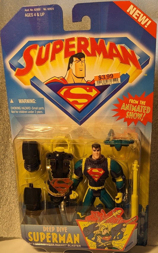 DC Comics Superman from The Animated Show! Deep Dive Superman with Underwater Rocket Blaster