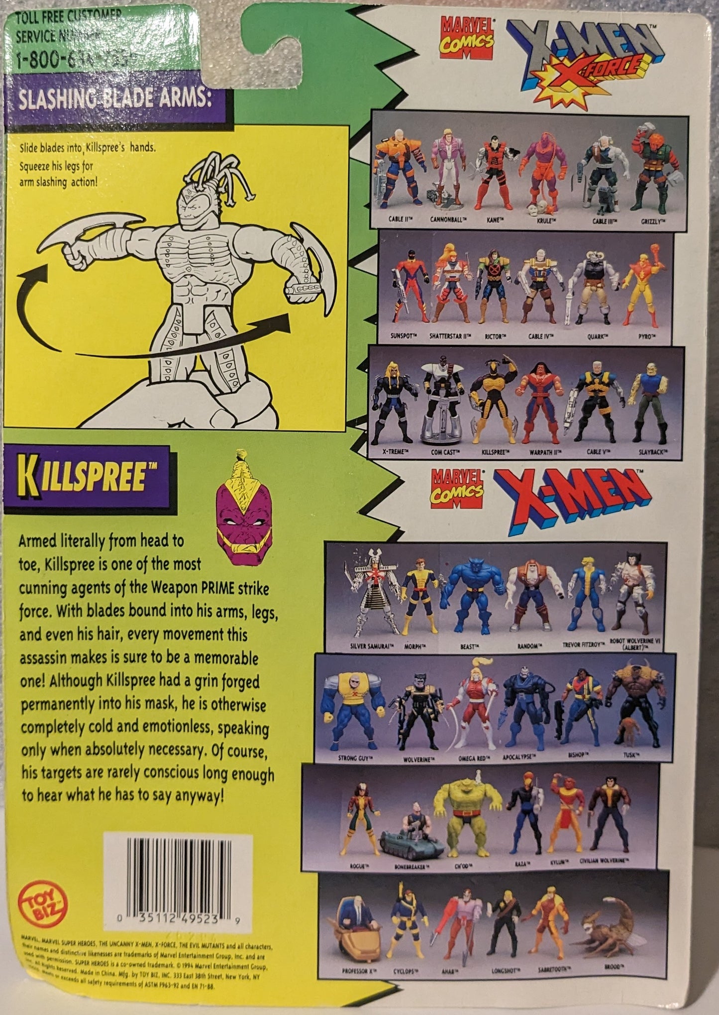 Marvel Comics The Evil Mutants X-Men X-Force Killspree