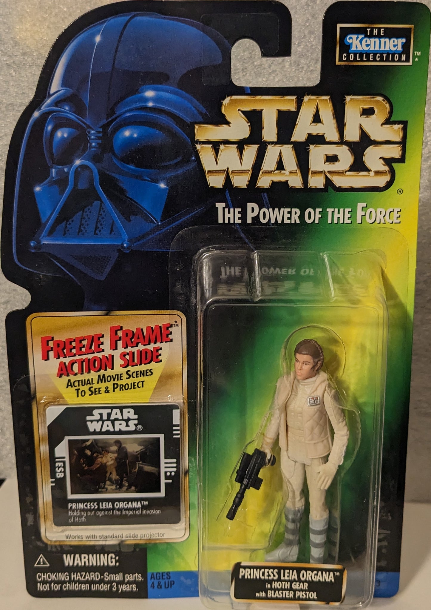 Star Wars The Power of the Force Princess Leia Organa in Hoth Gear with Blaster Pistol