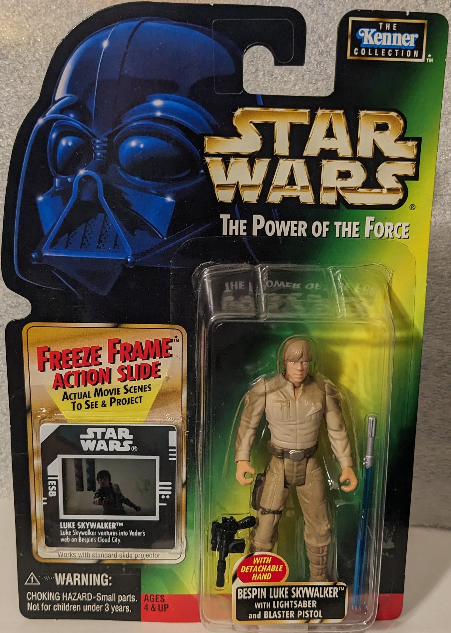 Star Wars The Power of the Force Bespin Luke Skywalker with Lightsaber and Blaster Pistol