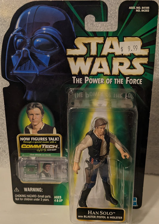 Star Wars The Power of the Force Han Solo with Blaster Pistol & Holster