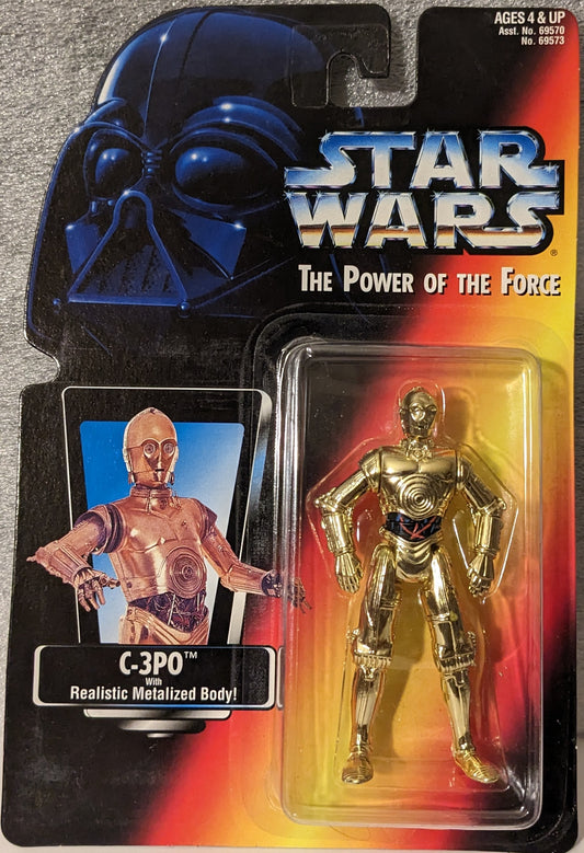 Star Wars The Power of the Force C-3PO with Realistic Metalized Body!