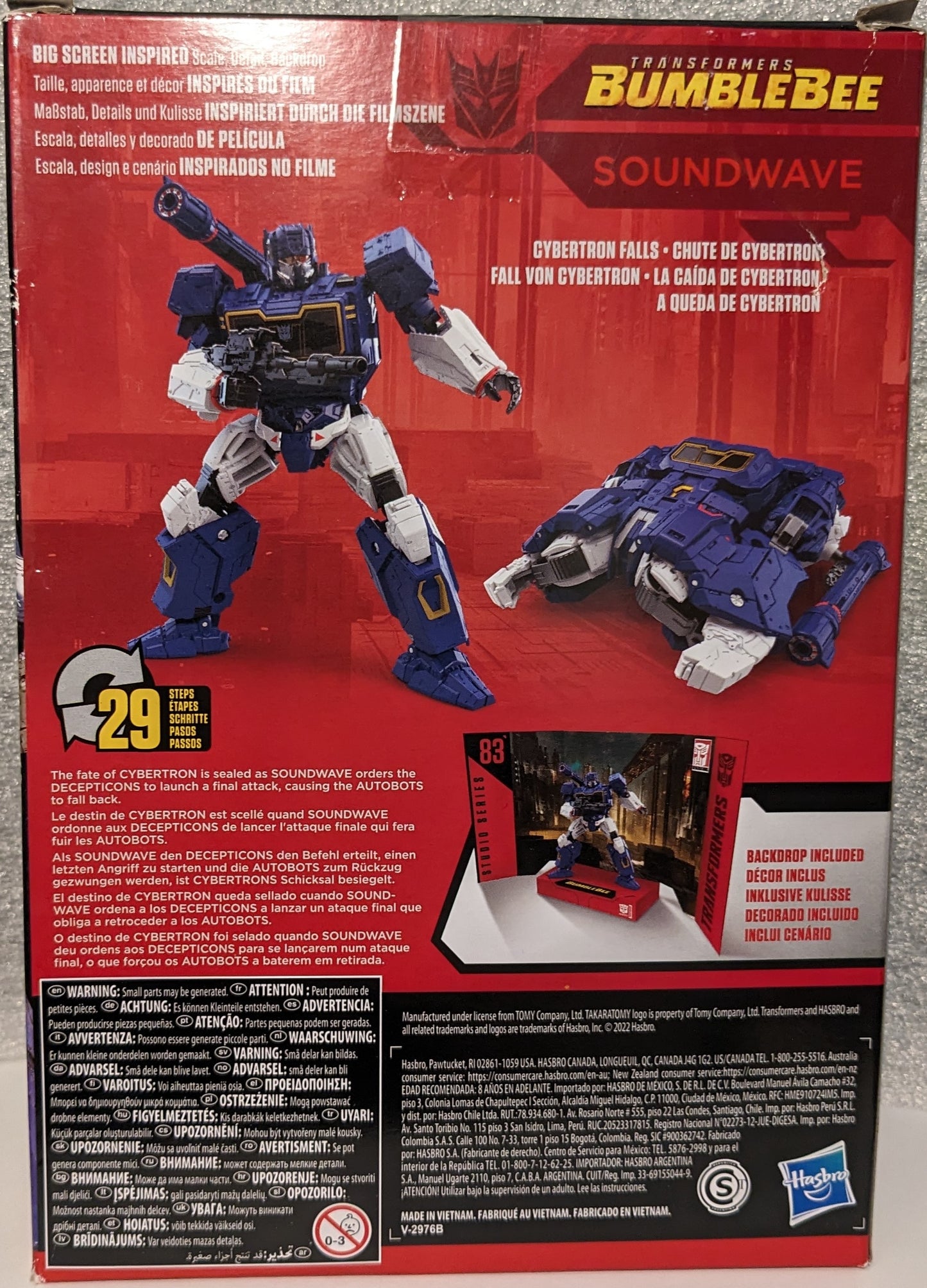 Transformers Bumble Bee Studio Series 83 Soundwave