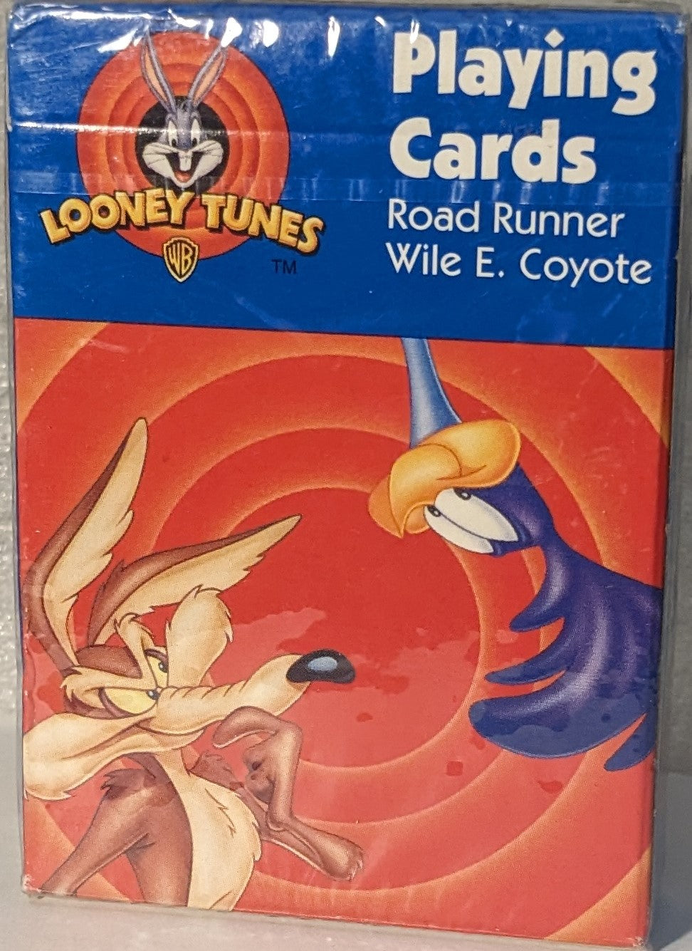 Vintage Sealed Warner Bros Looney Tunes Road Runner Wile E. Coyote Playing Cards