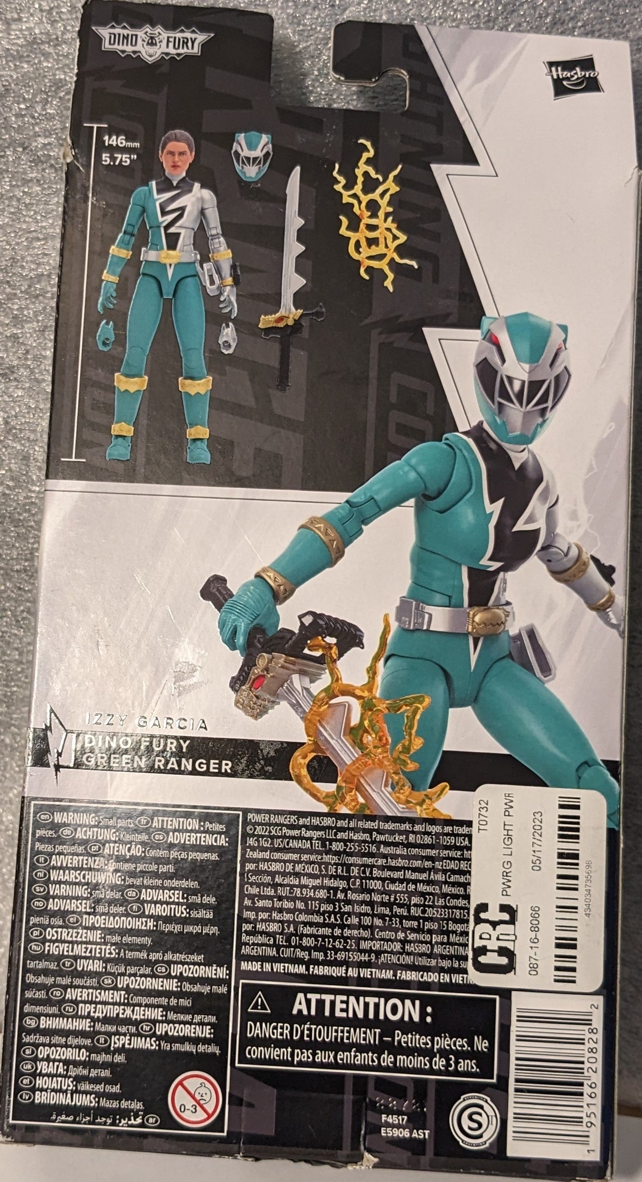 Power Rangers Lightning Collection Dino Fury Green Ranger