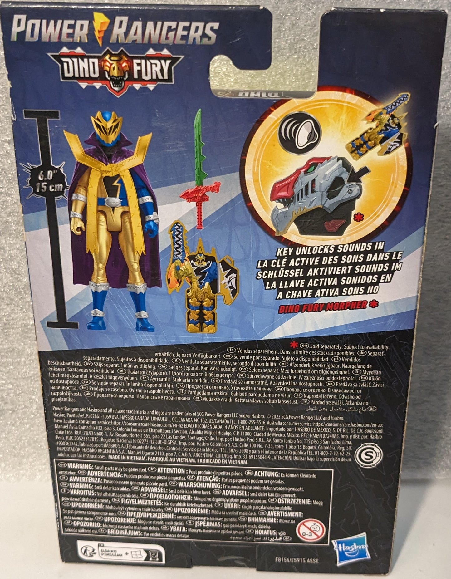 Power Rangers Dino Fury Gold Ranger