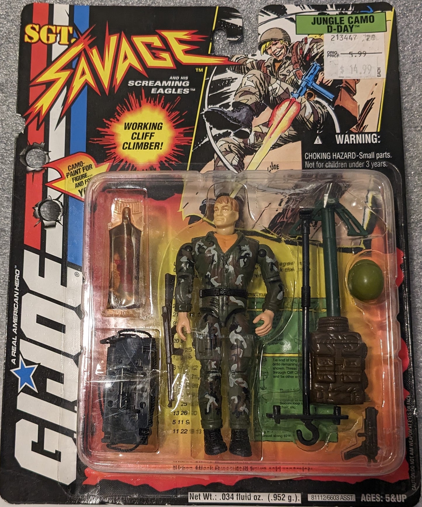 G.I. Joe A Real American Hero Sgt. Savage and his Screaming Eagle