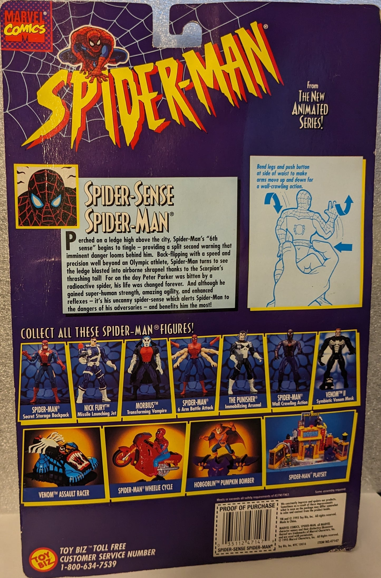 Marvel Comics Spider-Man from The New Animated Series Spider Sense Spider-Man