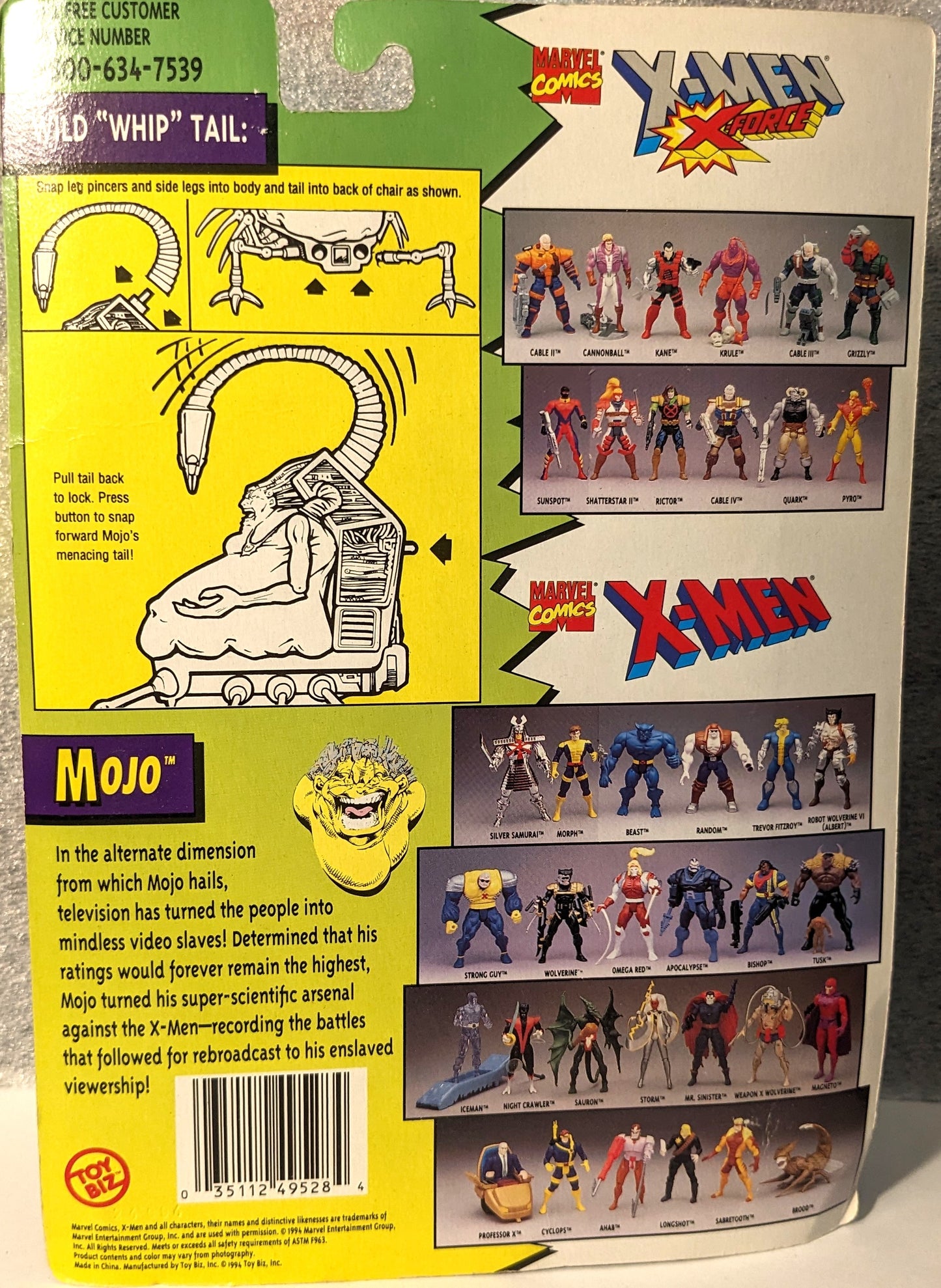 Marvel Comics The Evil Mutants X-Men X-Force Mojo Action Figure