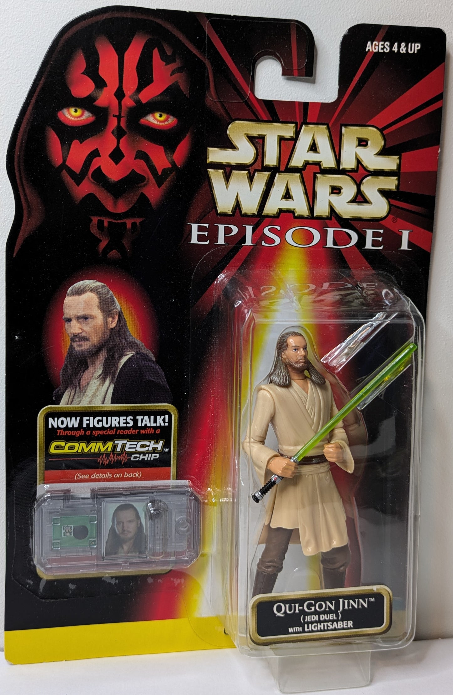 Star Wars Episode I Qui-Gon Jinn (Jedi Dual) with Lightsaber