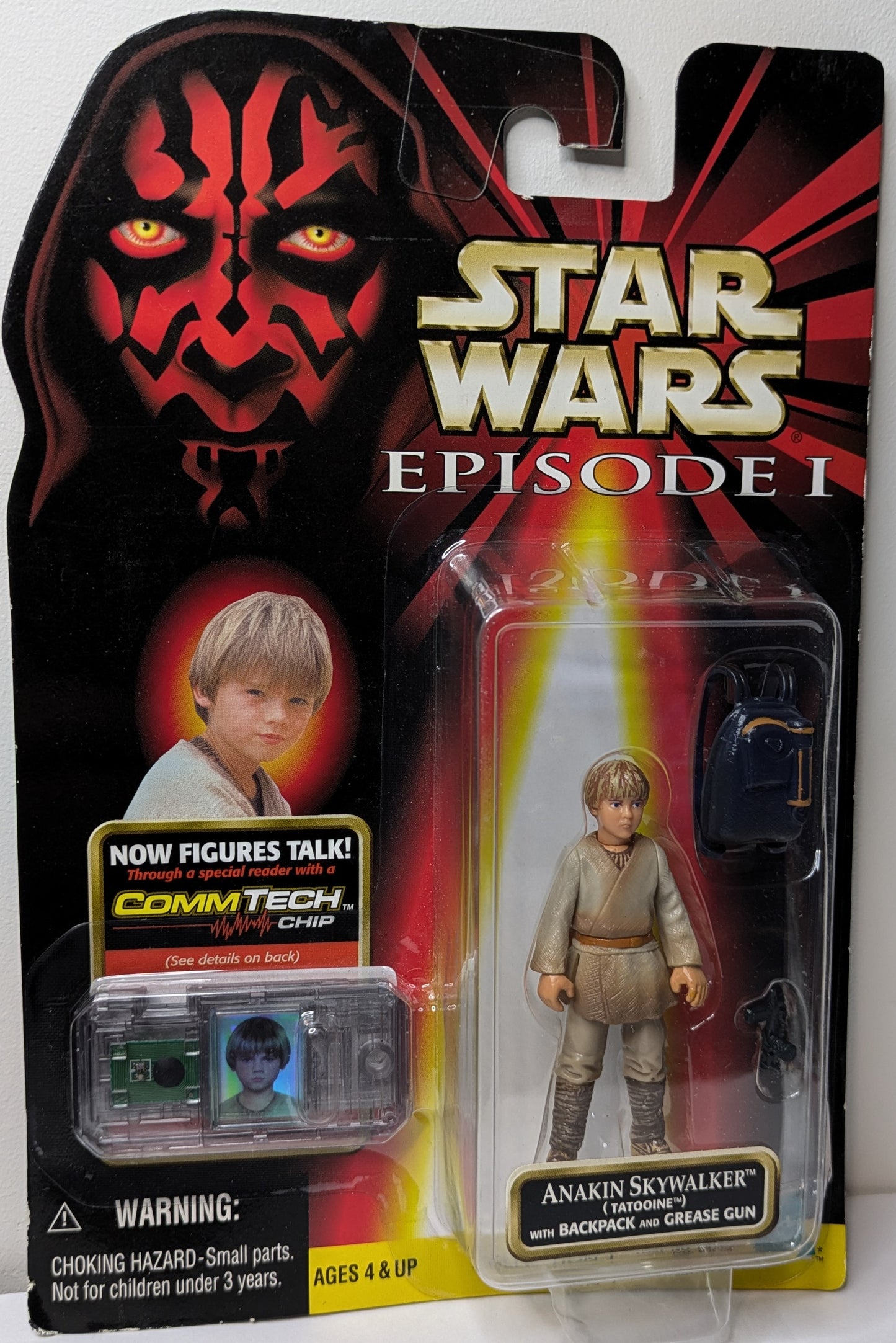 Star Wars Episode I Anakin Skywalker (Tatooine) with Backpack and Grease Gun