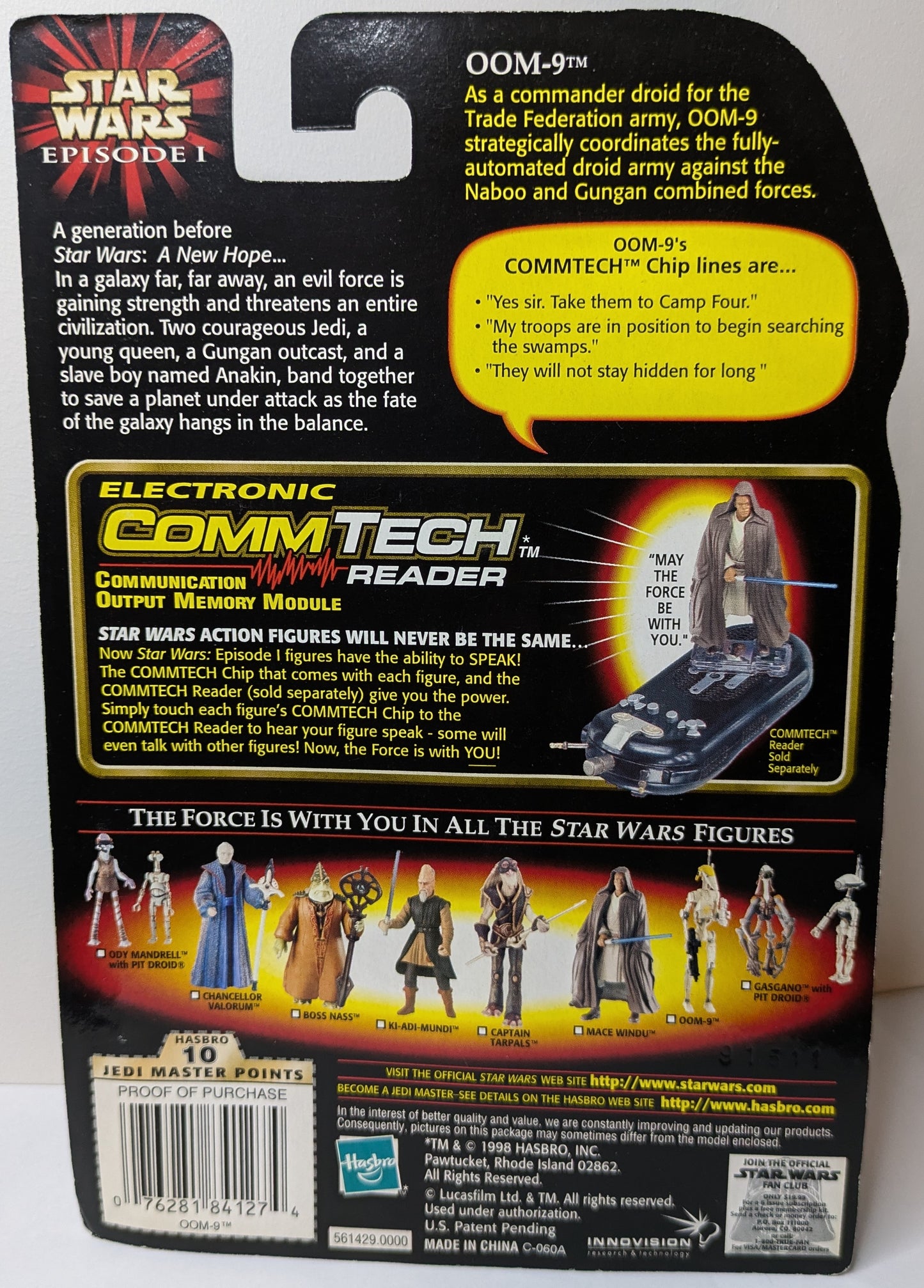 Star Wars Episode I OOM-9 with Blaster and Binoculars Action Figure