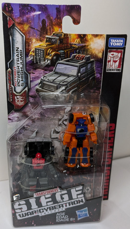 Transformers Siege War for CyberTron Trilogy Autobots Power Train and High Jump