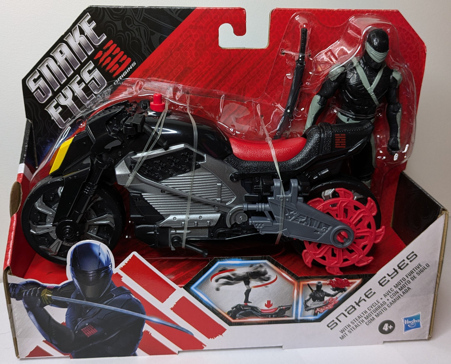 Snake Eyes G.I. Joe Origins Snake Eyes with Stealth Cycle